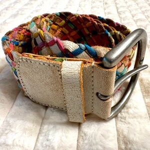 Multi-Color Braided Fossil Belt